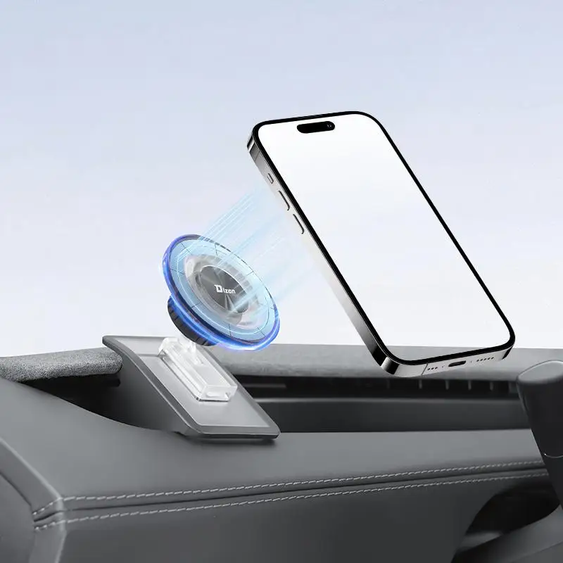 Universal 360° Rotatable Magnetic Car Phone Holder, Strong Magnet Dashboard Mount, No Drilling Invisible Installation, Car Interior Accessories Phone Stand for Vehicle - view 6