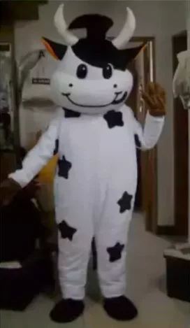 

New Adult Hot Sale Foam Fancy COW Cartoon Mascot Costume Plush Christmas Fancy Dress Halloween Mascot Costume