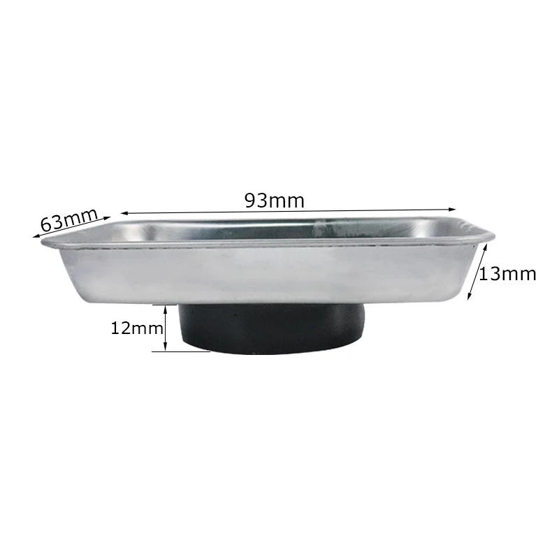 Square Magnetic Tray Automotive Parts Bowl Screw Tray for Nuts Bolts And Screws Suction Storage Tool for Garage And Workshop