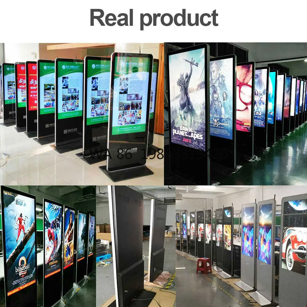 Floor Standing  Android Video LCD Advertising Player Equipment Indoor Totem Touch Digital Signage