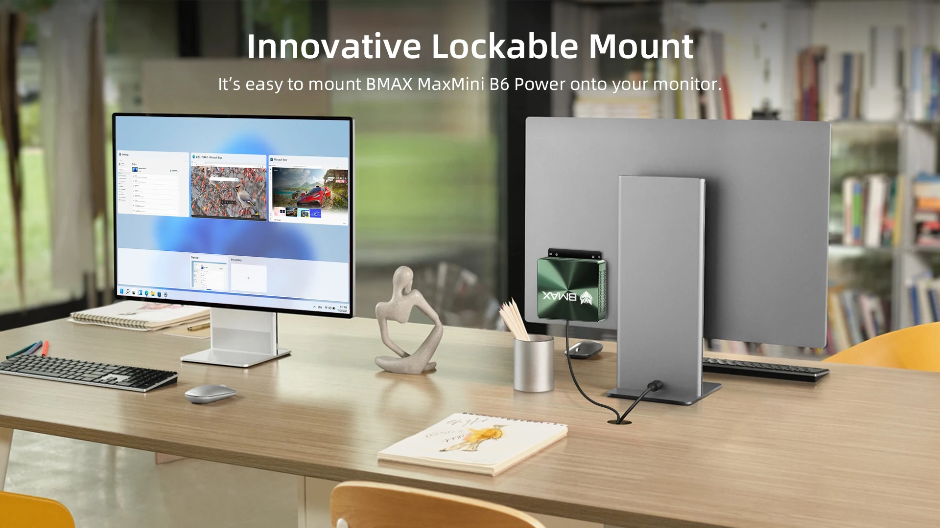BMAX Mini PC B6 Power Intel Core i7 1060NG7 16GB RAM 1TB Windows 11 NVMe SSD NVMe_2280X2 HDMI USB Bluetooth Computer Type-C