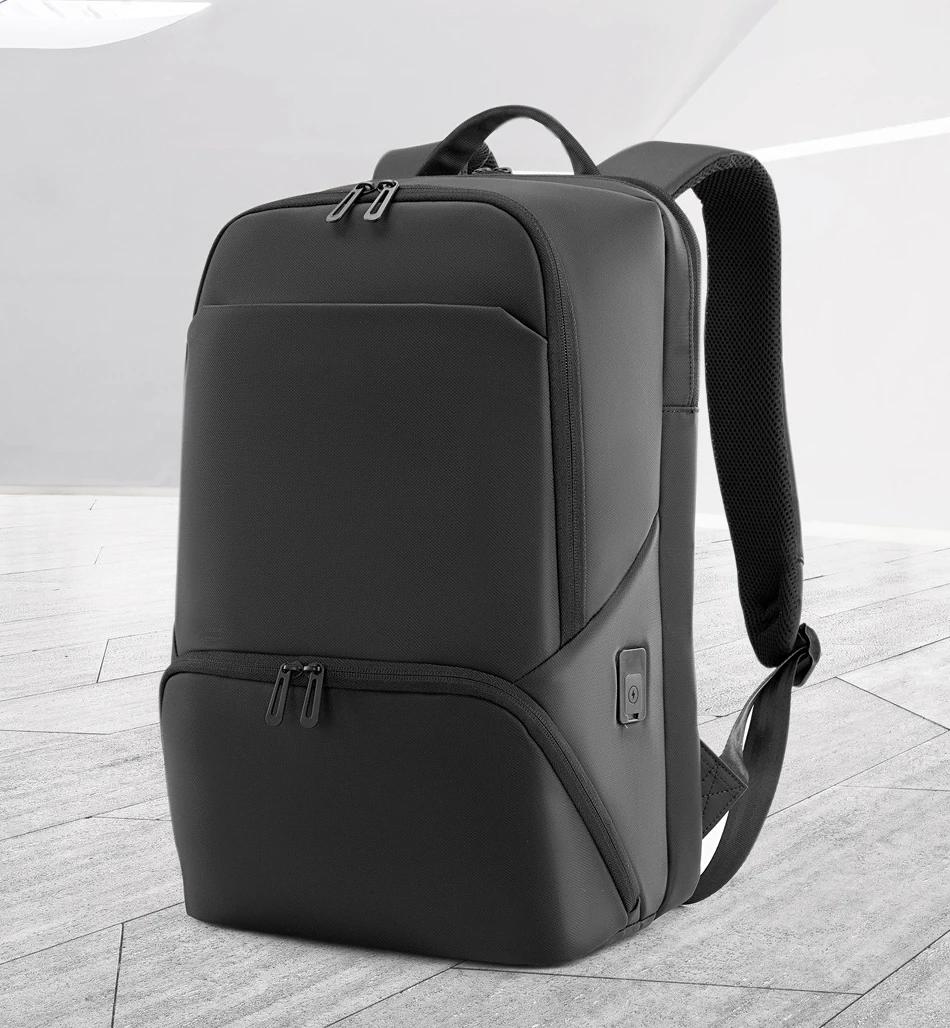 Zakelijke rugzak herenrugzak schoenenmagazijn USB onafhankelijke computermagazijn casual tas