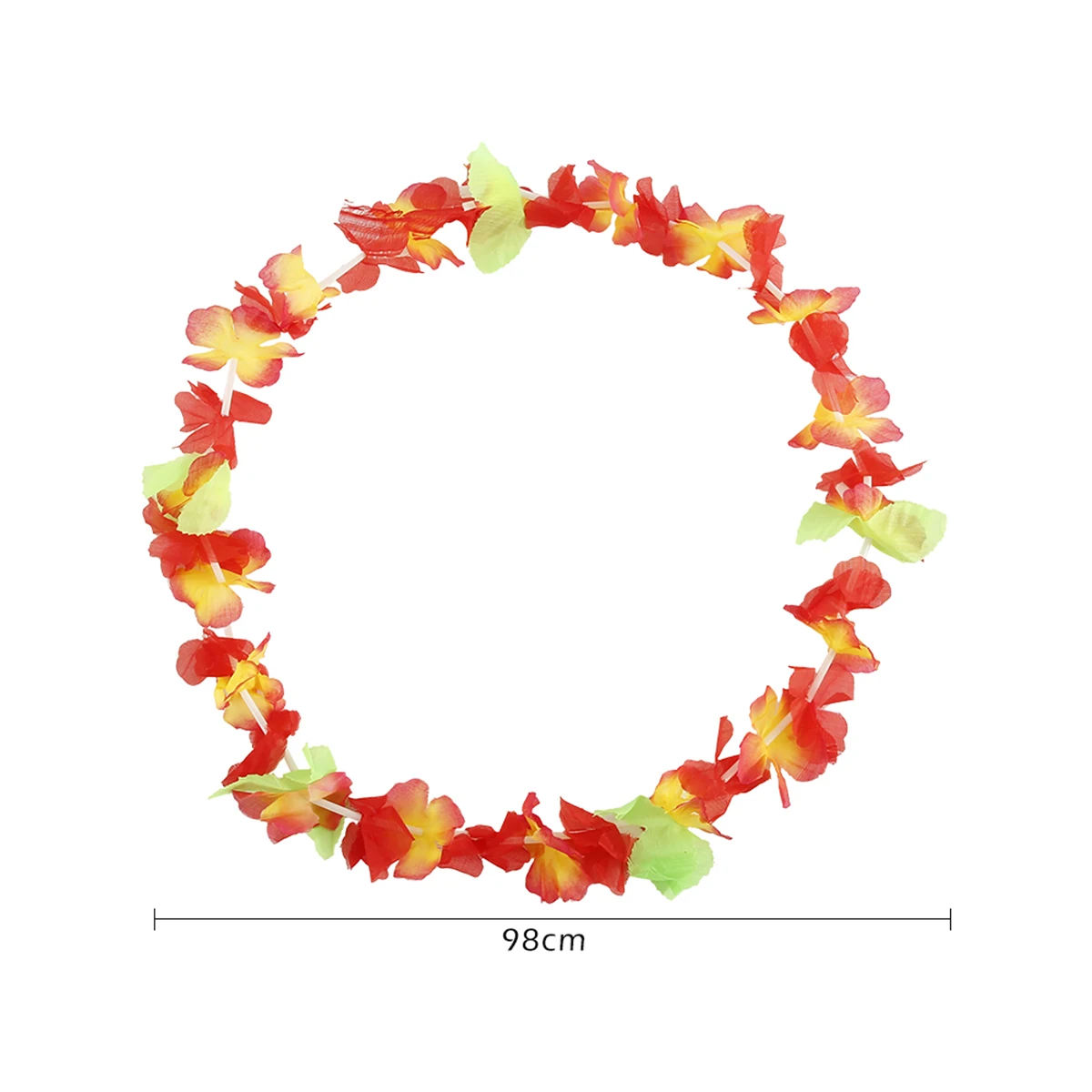 50/100 stuks Hawaiiaanse bloemkettingen Hawaiiaanse slingers Veelkleurige bloemkettingen voor strandfeest Luau Bruiloft Verjaardag Decor