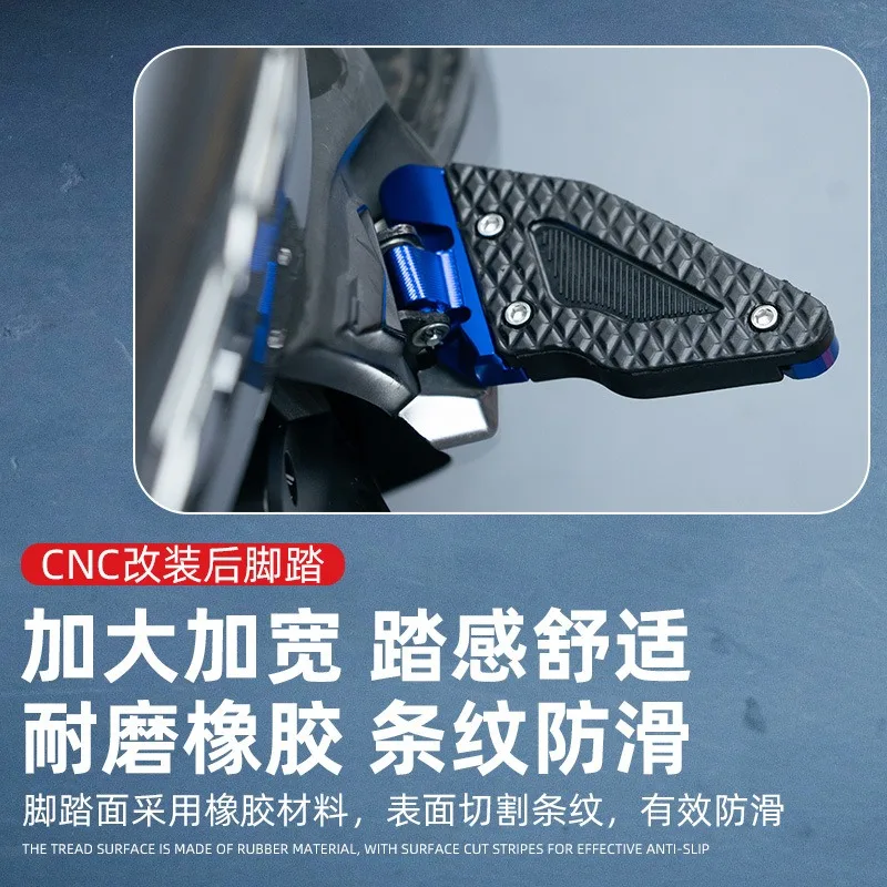 Rear Foot Pegs for Honda PCX160 PCX125 NWT150 Aluminum Alloy Anti-slip Left Right Footrests Modification Parts