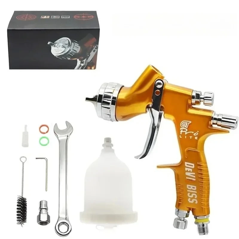 High Quality Spray Gun GTl Car Paint Spray Gun TE20/T110 /HV30 Nozzle Paint Gun Water Based Air Spray  Airbrush DEVlLBSS