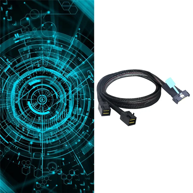 

New!!MCIO 8I To 2 X SFF 8643 Cable PCIE Gen5 MCIO 8X To Mini SAS HD SFF 8643 High Speed Cable For Server Data Center