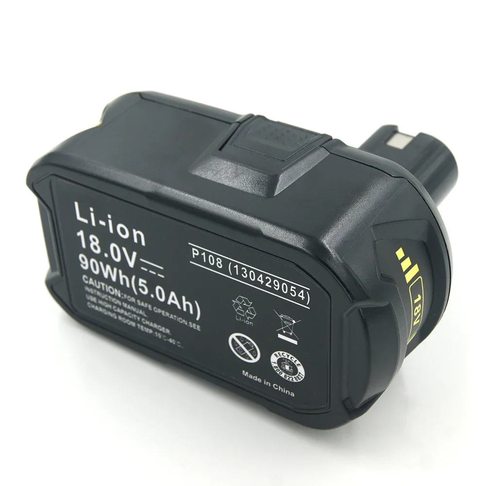 New P117 Charger for 18V 5000mAH Li-ion RB18L50 Rechargeable Battery for Ryobi for Ryobi 9.6V-18V EU Plug(not included battery)
