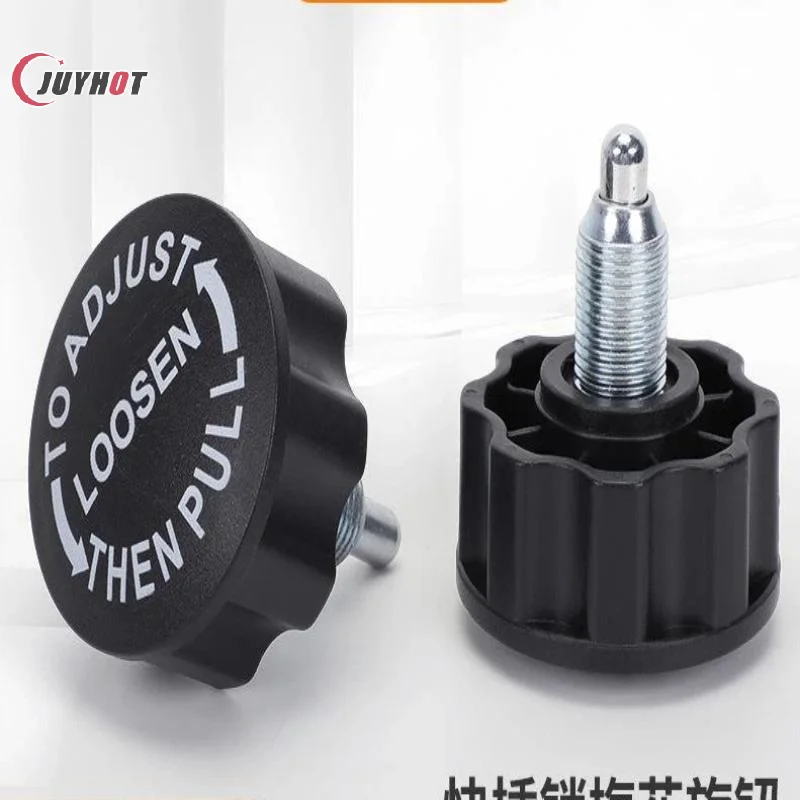 Quick Insert Plum Locking Knob High Temp Resistant Non-Slip Grip Steel Thread for Industrial Equipment Fixture