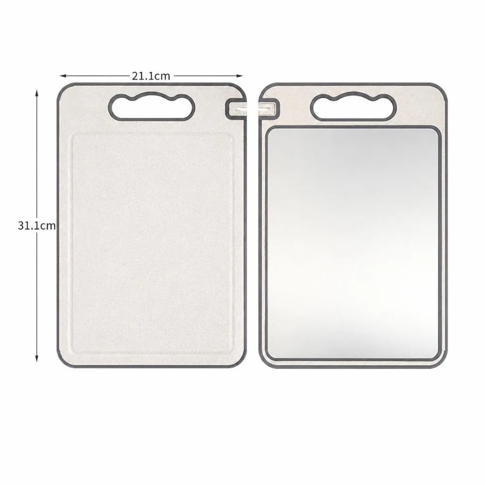 Stainless Steel Chopping Board Cut Vegetables Meat Double-Sided Cutting Board Mats Thawing Kneading Vegetable Cutting Board