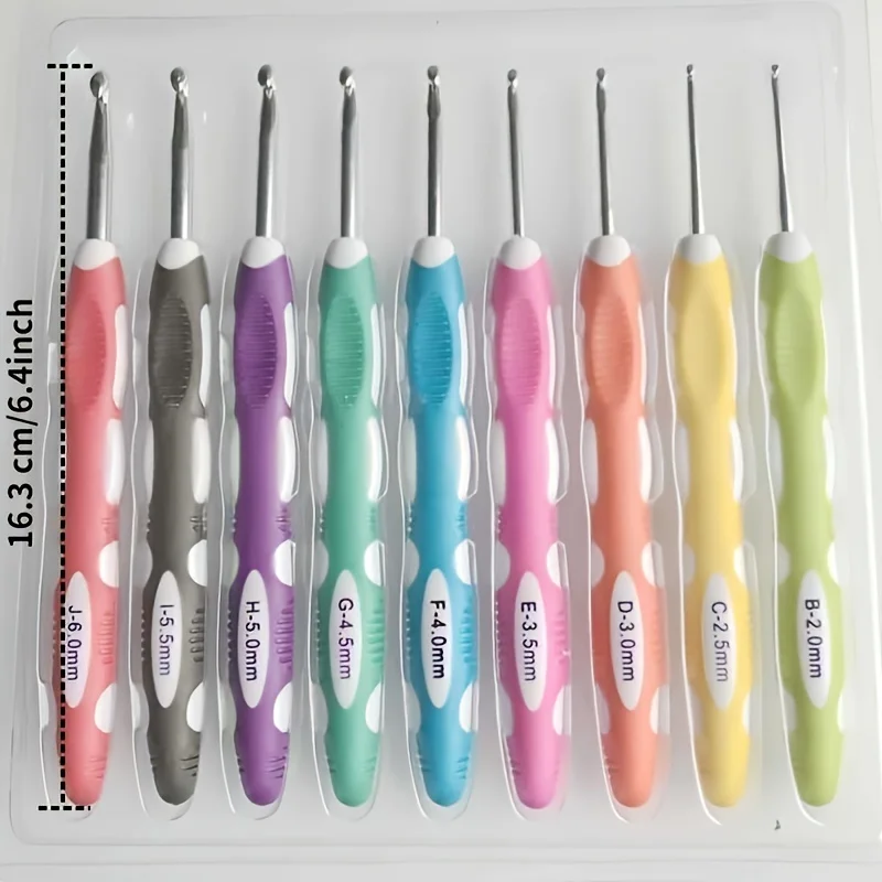 1 قطعة/9 قطعة لوازم الخياطة والحياكة مريح إبرة كروشيه مجموعة إبر الكروشيه إبرة حياكة الخياطة اكسسوارات