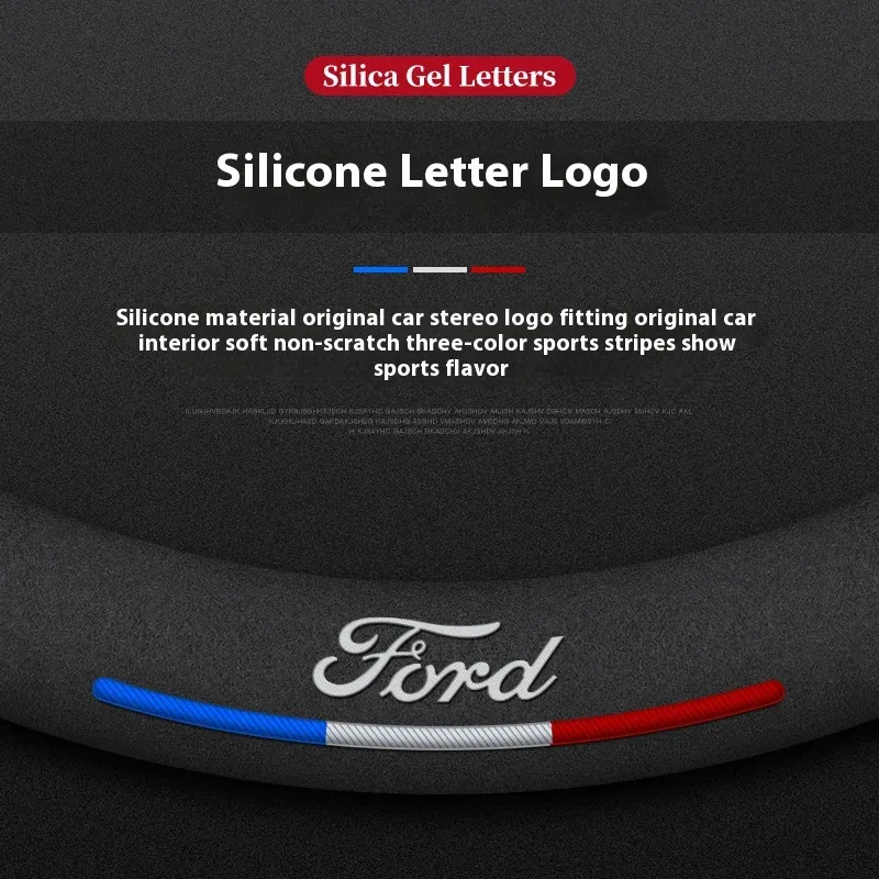 Auto Wildleder 3D Coining Logo Antislip Lenkrad Abdeckung Für Ford Mondeo Focus Raptor Puma Edge Explorer F150 Ranger Fusion Kuga