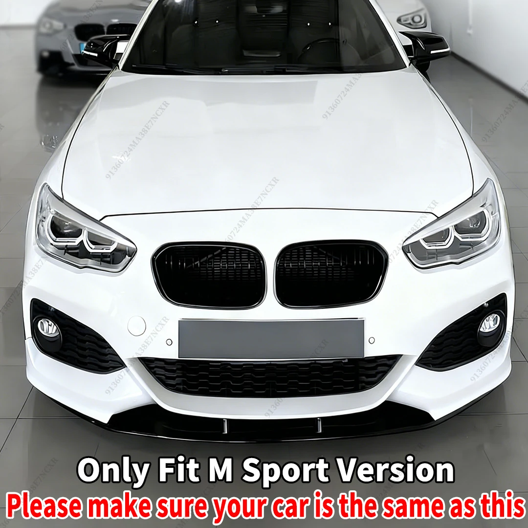 Cover Chin Diffuser Tuning Accessories For BMW 1 Series F20 F21 2015-2019 M Sport Version MP Front Splitter Guard Bumper Lip