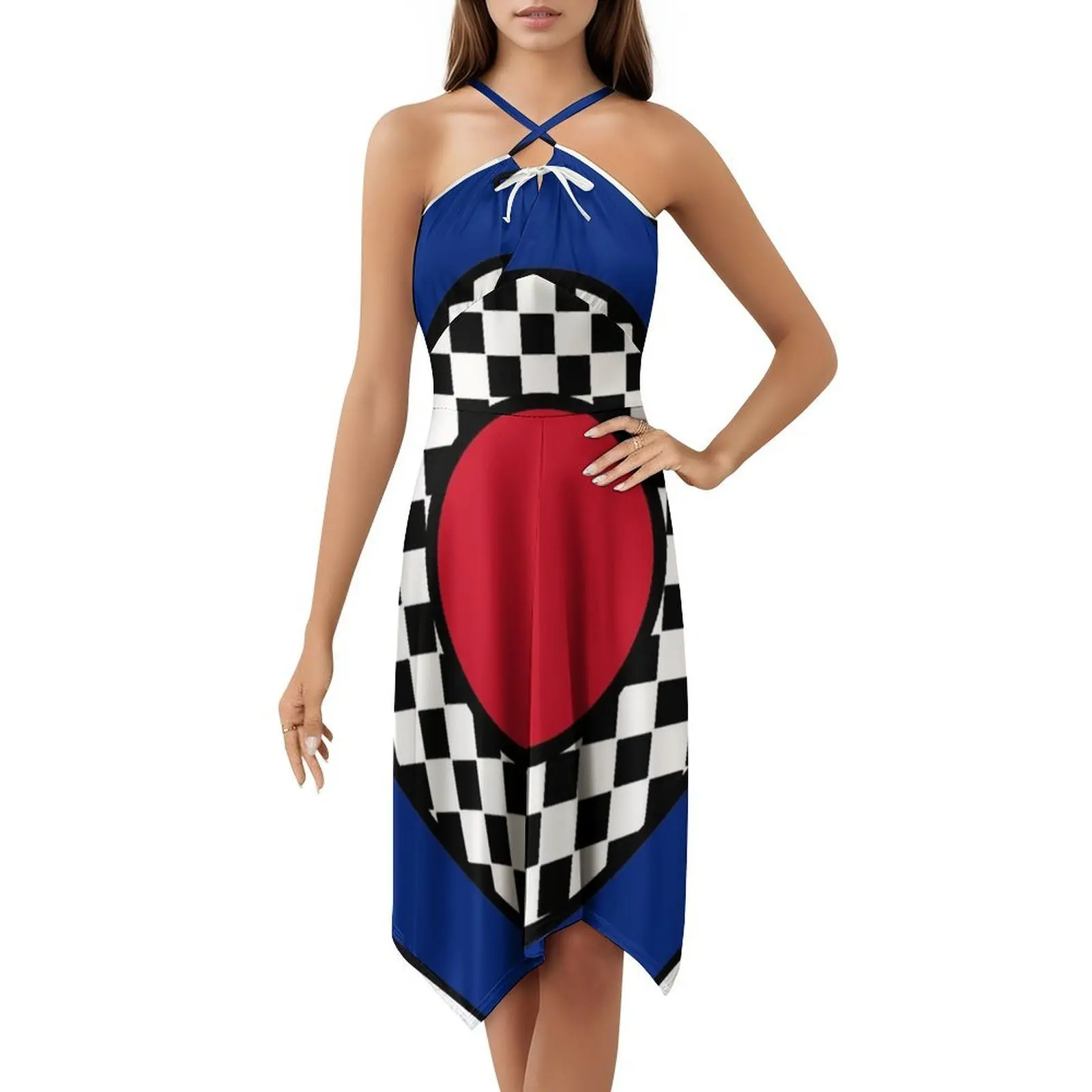 فستان قصير على طراز Preppy متقلب من Mod Target للنساء على شكل حرف a فضفاض مناسب فستان يوم غير رسمي سكوتر عازف سكوتر Lambretta Sc Uk #5