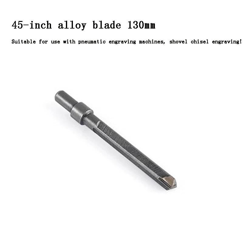 Pneumatic engraving machine stone relief shape processing engraving pen alloy knife tail chisel hair trimming stone carving tool