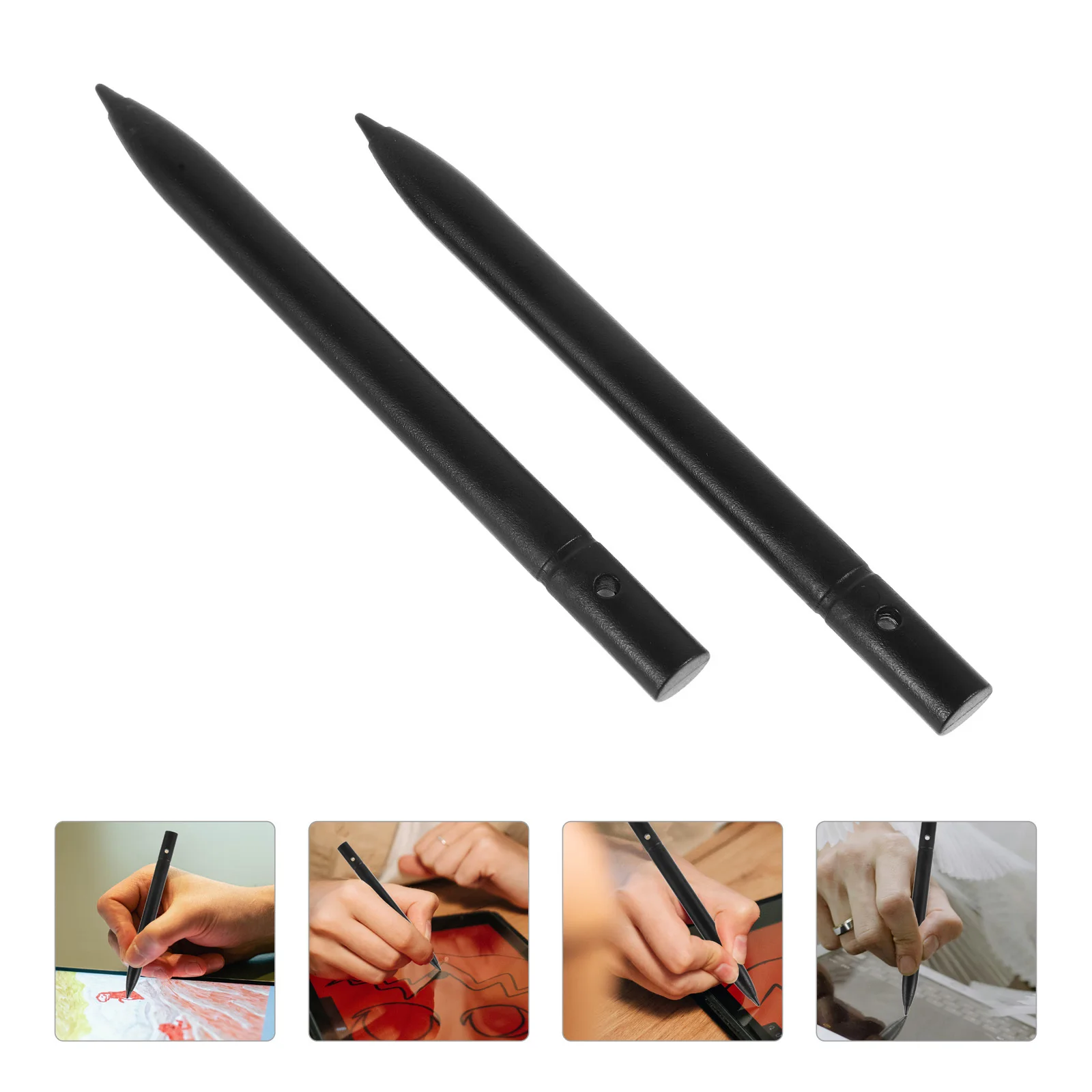 

2pcs Lcd Pen Smooth Writing Reusable Erasable Lightweight For Notes Drawing Work Lcd Writing Tablet Stylus Ds Stylus Pen For
