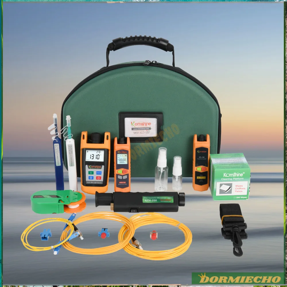 

Brand New Optical Loss Testing Toolkit with VFL OPM OLS,etc Used for Fiber Testing Cleaning Inspection High Precision & Quality