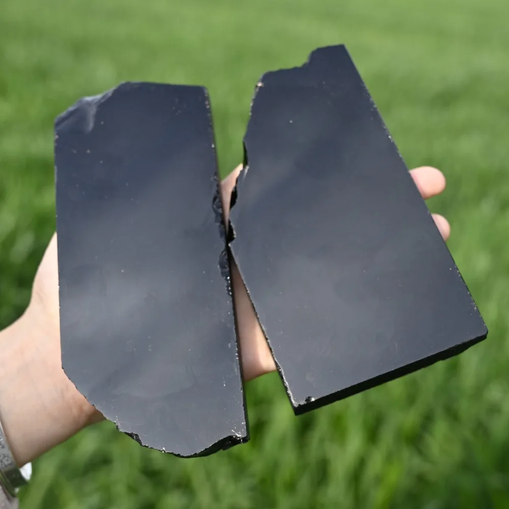 Natural Black Obsidian Slab, Irregular Shape Healing Crystal Slice, Home Decor,Mineral Specimen, Unique Home Decor, Holiday Gift