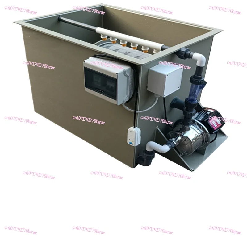 Fish Pond Rotary Drum Micro Filter Machine Intelligent Automatic Backwash Koi Pond Water Circulation Filtration System Equipment