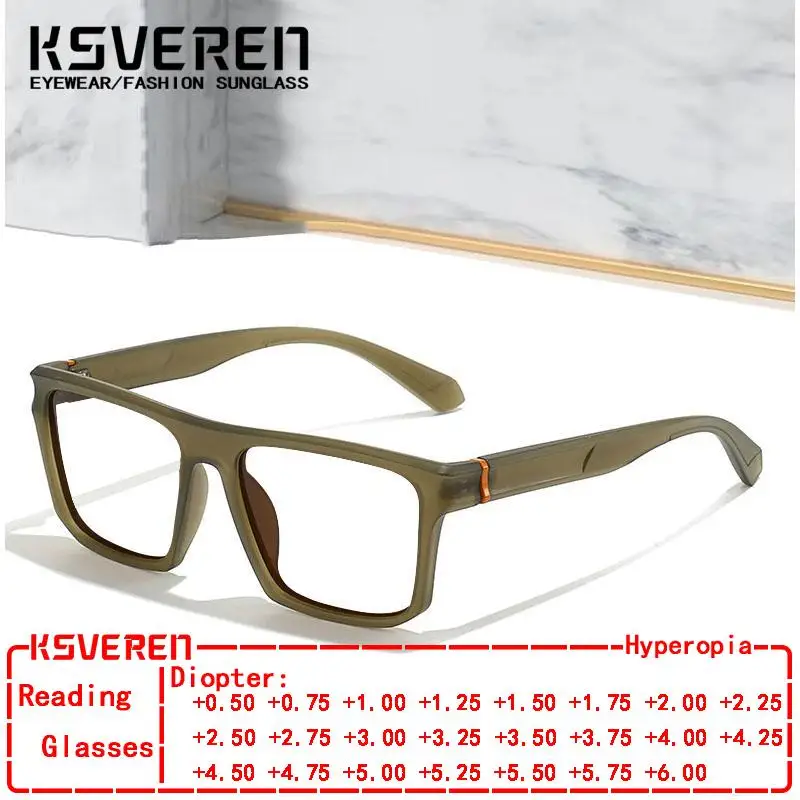 

Classic Anti Blue Light Reading Glasses Men Women Square Presbyopic Eyewear Prescription Optical Glasses Customizable Lenses