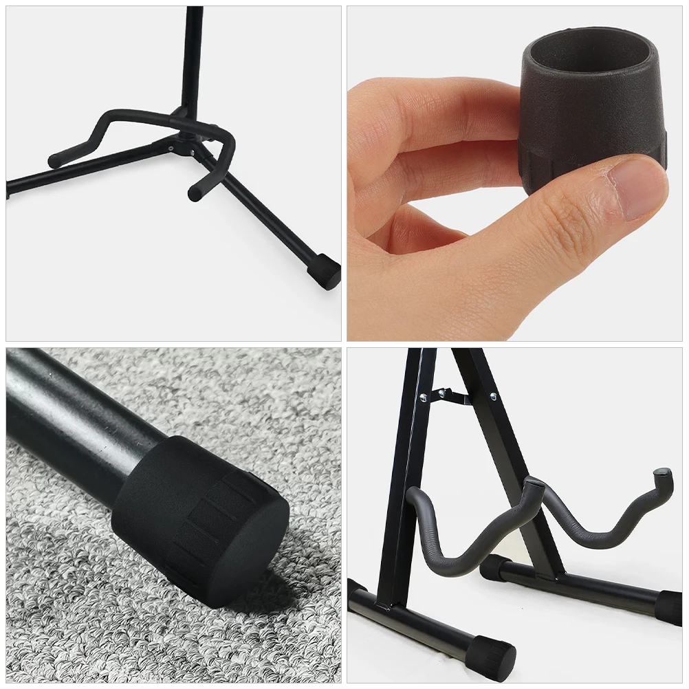 

6Pcs Rubber Guitar Stand Foot Cap Leg Pad for Display Storage Non-Slip Base Protector Long-Lasting Guitar Holder Foot Pad