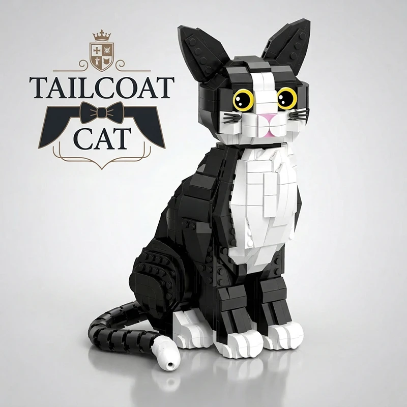 

Микро-конструктор Kawaii Cat: 3D-модель животного из мини-блоков, развивающая головоломка, украшение для стола, подарок для детей и взрослых