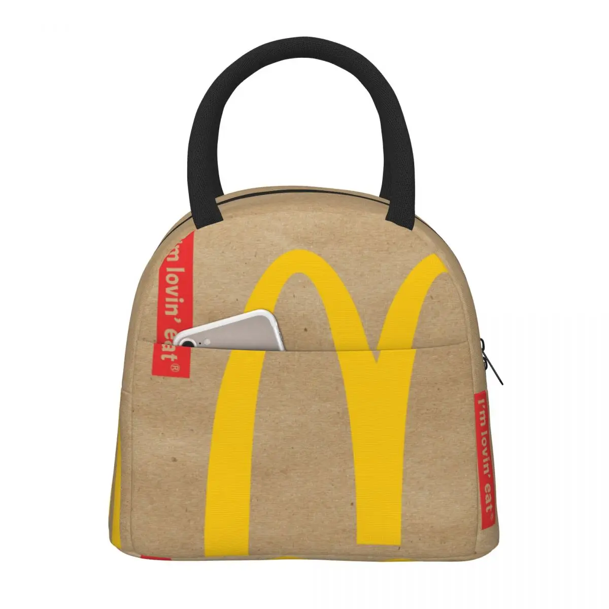 McDonald Thermal Insulated Lunch Bags for Office Portable Food Container Bags Thermal Cooler Lunch Boxes