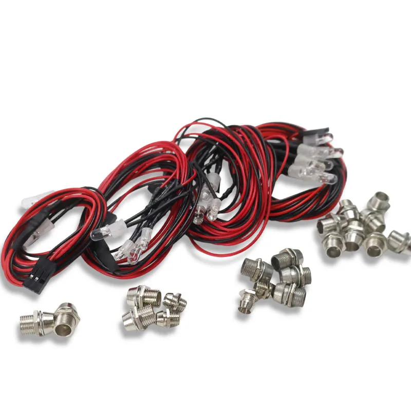 RC Headlights 2/4/6/8 Lights 70cm Lenght LED Night Headlamps Headlights 3/5mm LED Light for Model Drift Crawler Car For RC Car