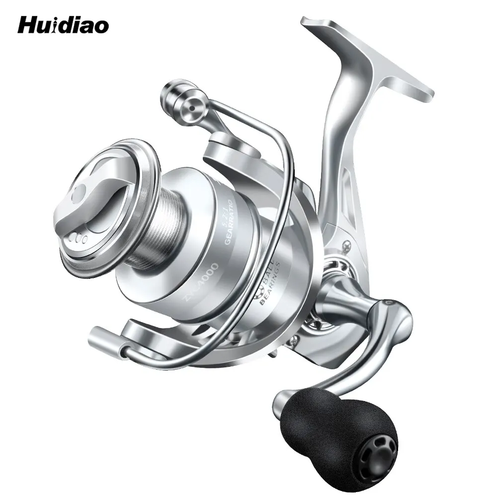Huidiao高強度ボディスピニングフィッシングリール8kg最大ウォッシャー