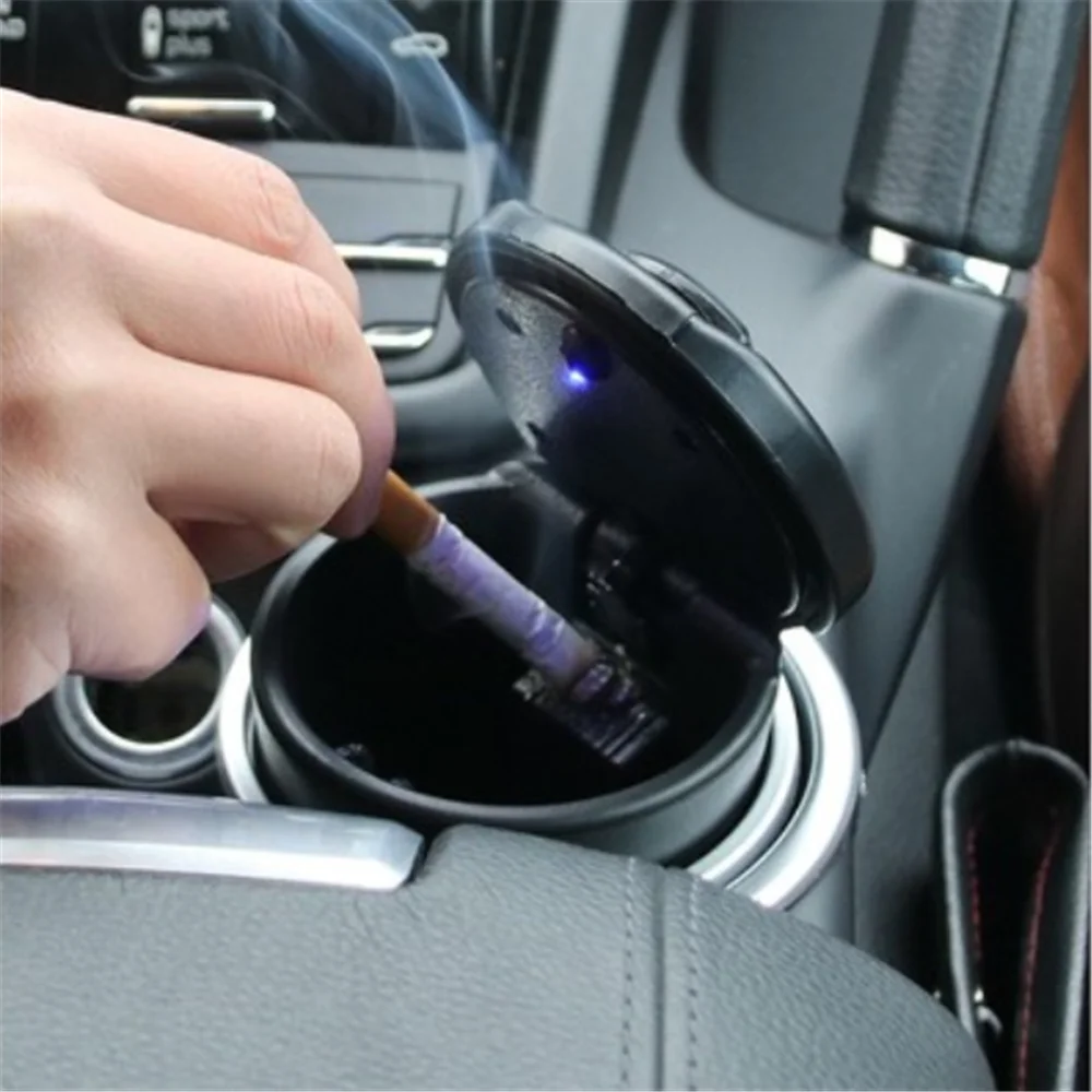1pcs Car blue LED light ashtray for Honda PUYO Crosstour CR-Z S C City OSM FC Small