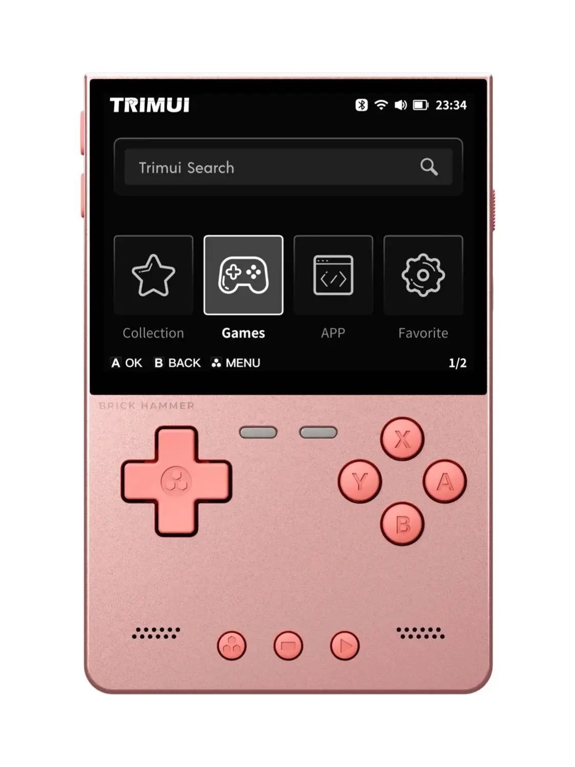 Trimui Brick Hammer 3,2" IPS Retro handheld console, 1024×768, 3000mAh, metalen behuizing, open source, klassieke games cadeau - afbeelding 2