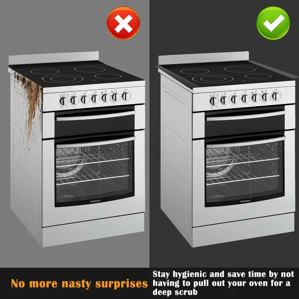 غطاء فجوة موقد السيليكون مقاس 21 بوصة، سهل التنظيف لحشو الفجوة بين طاولة المطبخ والأجهزة والموقد #6