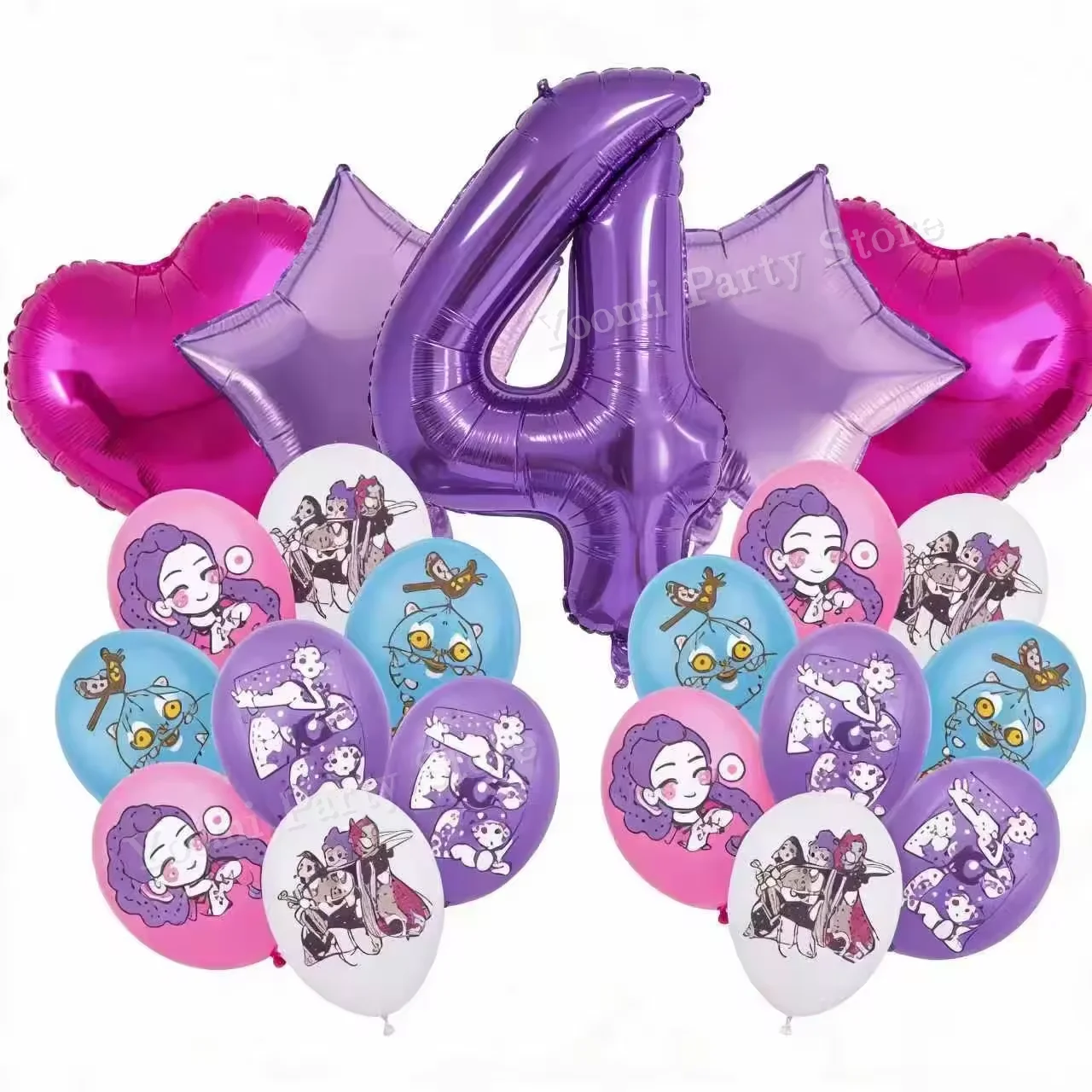 Geburtstagsparty-Dekorationsset Cartoon-Film-Mädchen Motiv Teller Becher Servietten Luftballons Baby-Shower-Party Geschenk