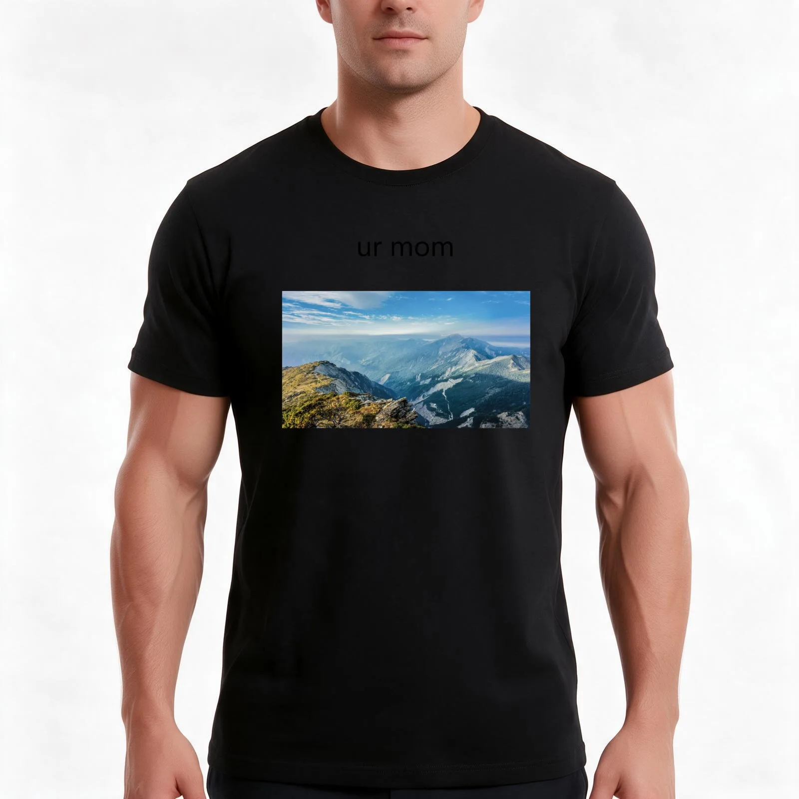 ur mom available in many products T-Shirt Summer Casual Cotton Tee Oversized Streetwear Tops Vintage Graphic Print