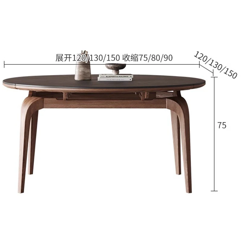 Cafe Table Service Elegant Dining Tables Dinning Sets Rectangular Extendable Designer Mesa Plegable Reception Room Ceramic