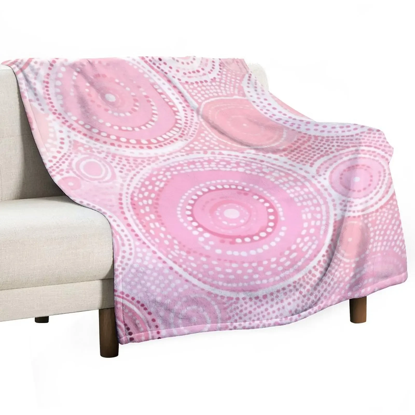 

Aboriginal Art Print Throw Blanket christmas gifts Retros Blankets