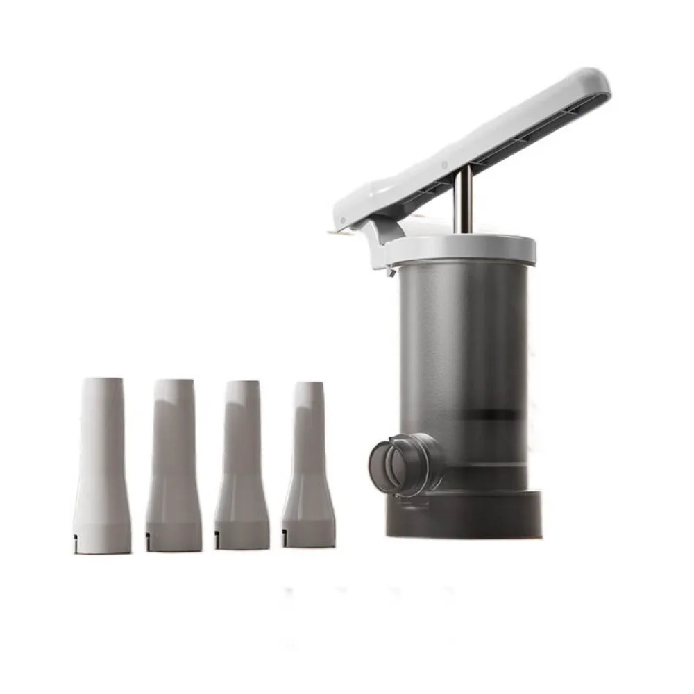 

Homemade Manual Sausage Stuffer Sausage Filler Large Capacity Sausage Maker with 4 Nozzle Heavy Duty Fast Meat Filling Machine