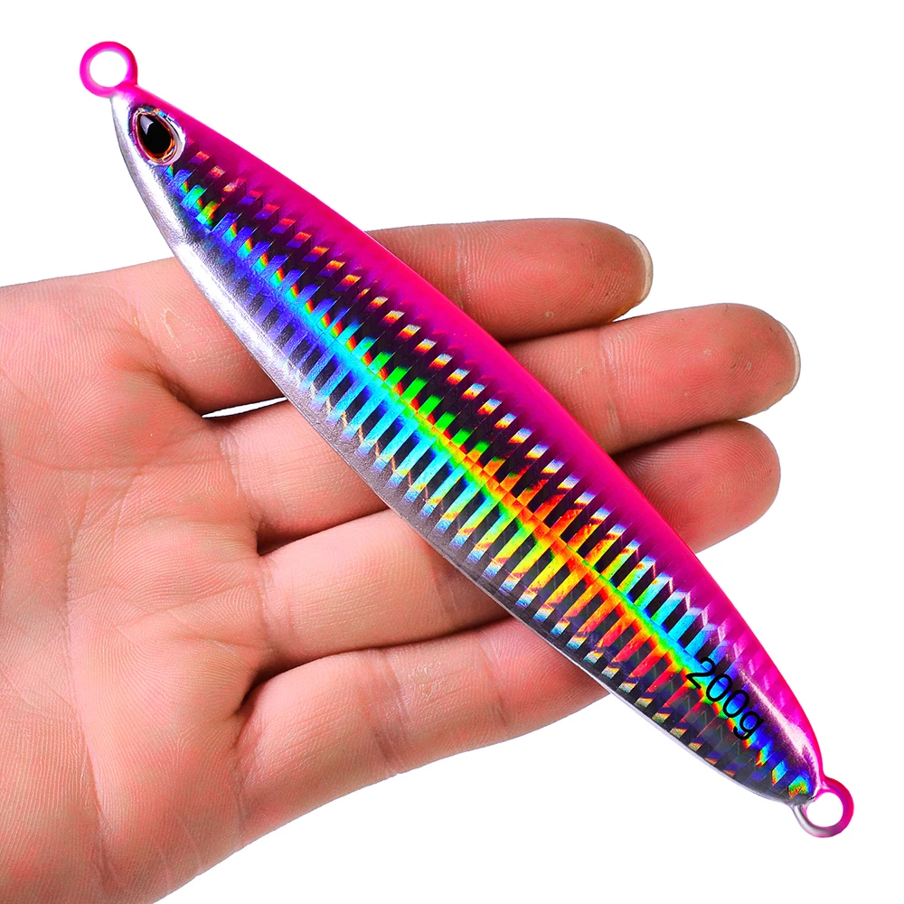 

Artificial Vertical Spoon Bait 1pcs 200g/14.5CM Carp Spinning Sea Fishing ltemsMetal Fast Sinking Jigparag Hard Bait Tackle