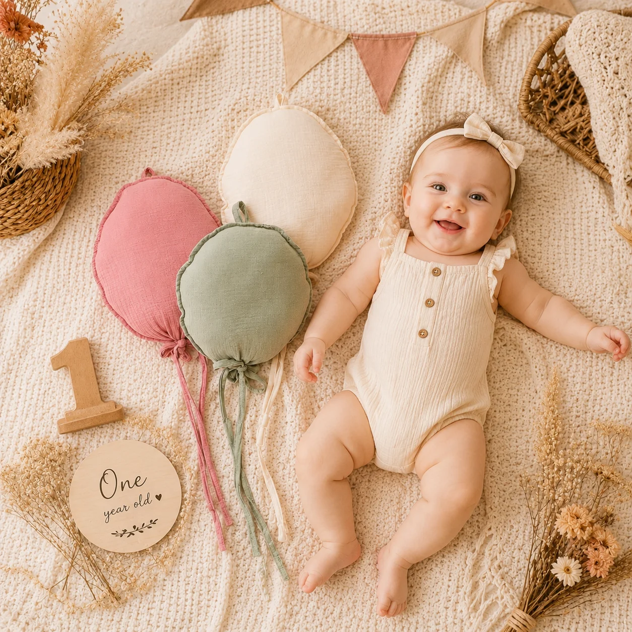 1pc Kids Pillow Nordic Room Hanging Decorations Balloon Wall Hanging Ornaments Cotton Cartoon Baby Birthday Photography Props