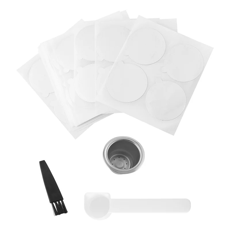 HIM-1 포드 100 씰 스테인레스 스틸 리필 가능 네스프레소 커피 캡슐 네스프레소 머신 에스프레소 커피 메이커 Cu 재사용 가능