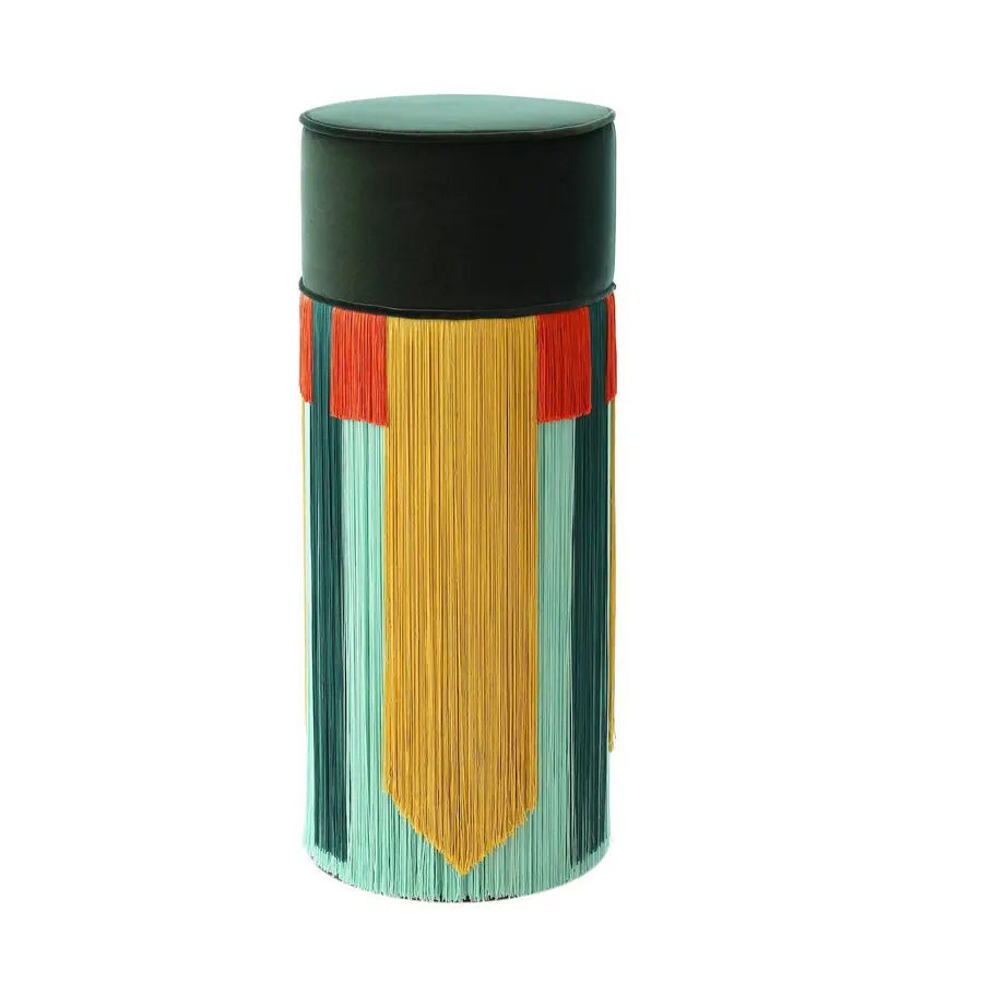 

#Luxury Island Tall Fringes Bar Stools Chair Bar Stool Commerical Wooden Velvet Counter Stool with Tassels for Kitchen Modern