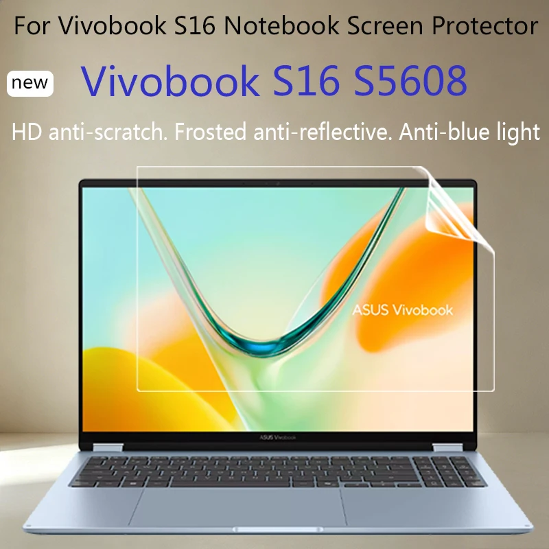 For ASUS Vivobook S16 S5608 laptop screen protector keyboard protective film HD anti-reflective 16 inch anti-blue anti-peep film