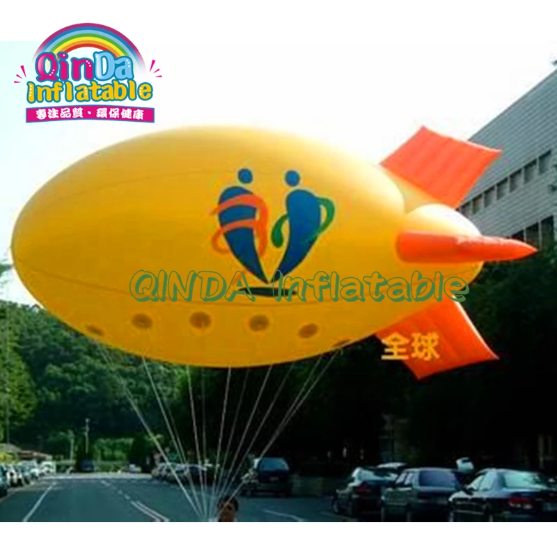 

High quality advertising helium flying airship blimps inflatable blimp giant inflatable zeppelin/ plane/ blimp for sale