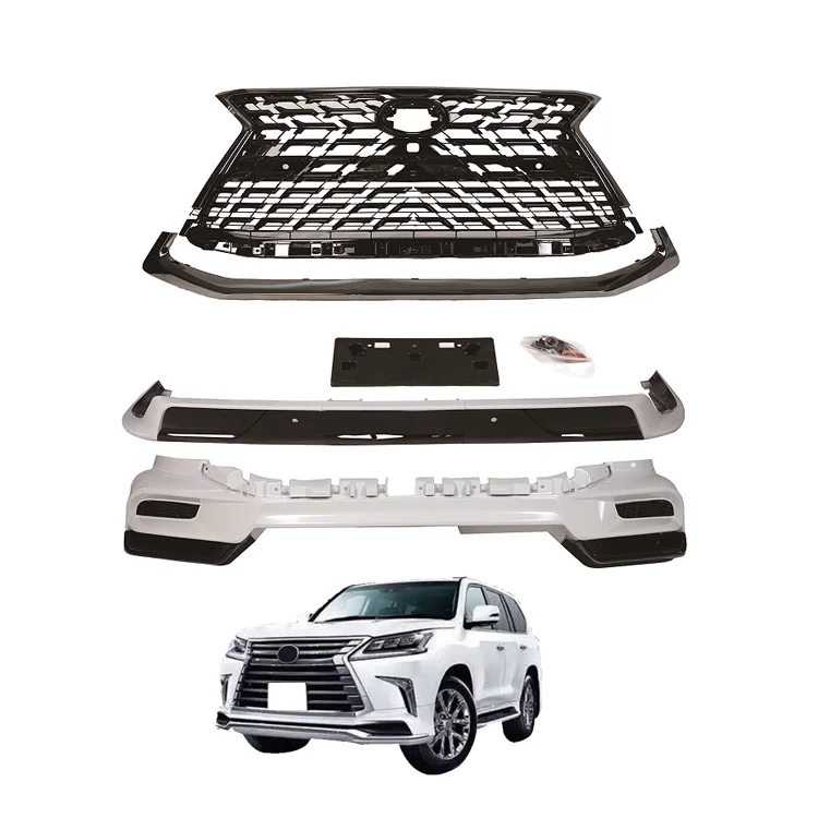 

S Factory Direct Easy Installation Car Body Kits PP ABS Front Rear Bumper Kit Grille Chrome Body Kit for Lexus LX 2018-2021