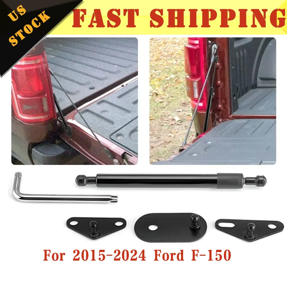 Quality Car Tail Gate Damper For 2015-2024 Ford F-150 Truck Tailgate Assist Shock Struts Lift Support Car Accessories