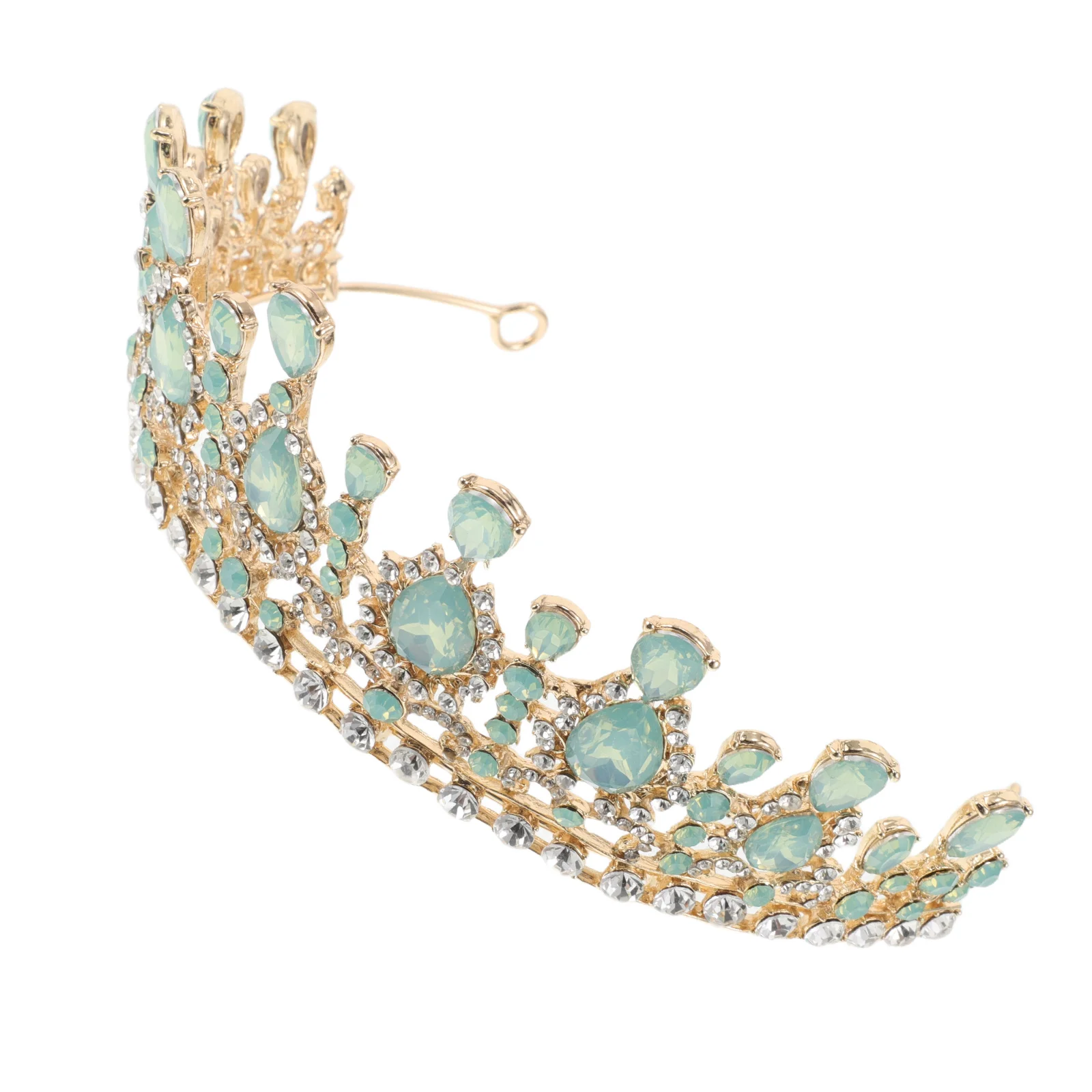 Элегантная свадебная тиара со стразами, шиньон, королевская тиара для невесты, легкая прочная металлическая тонкая мастерство, девичник