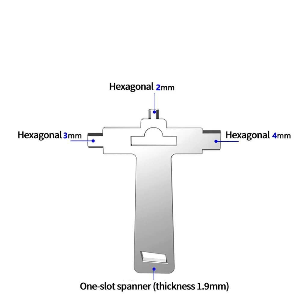 Flat Slot Wrench Hexagonal Hex 2mm/3mm/4mm Key Screwdriver for Camera Quick Release L Bracket Multifunctional Photography Tool