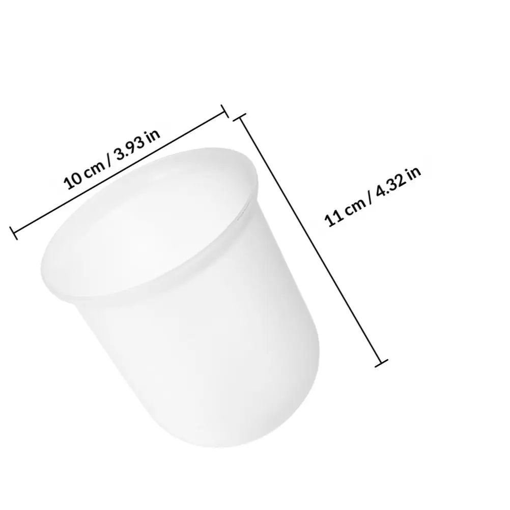 4Pcs Round Base Toilet Brush Cup Ball Bottom Stable Design Easy Clean Plastic Bathroom Toilet Brush Holder for Home Hotel