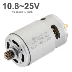 12 Teeth RS550 DC Motor 10.8-25V 21500-29000RPM RS 550 Micro Motor for Electric Drill Electric Screwdriver