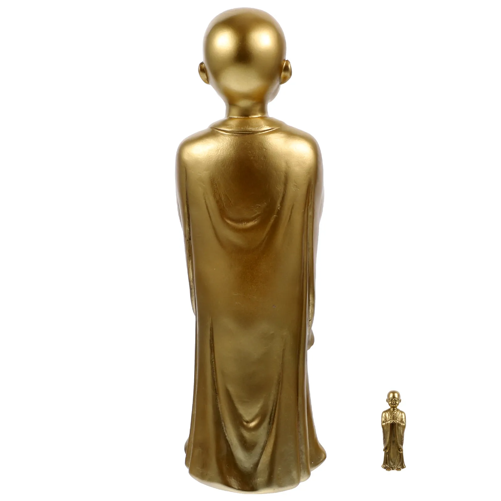 

Maitreya Buddha Ornaments Decorations Monk Mini Statue Small Resin Sculpture Vintage Crafts Office