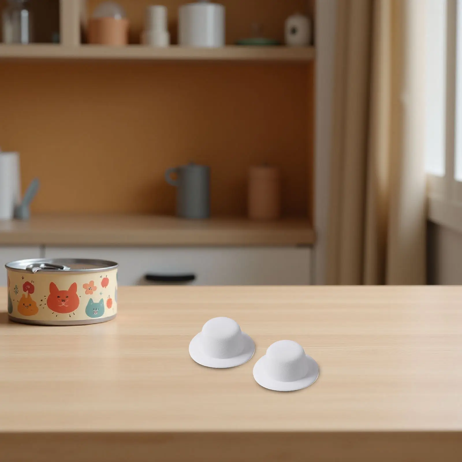 

4Pcs Mini Hat Blanks Small Bowler Hats for DIY Hair Clip Craft Decoration Plain Headwear Accessories DIY Tops Hats